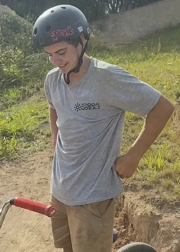 Spoonworks BMX Base Line T-Shirts (Gray - Small Logo)