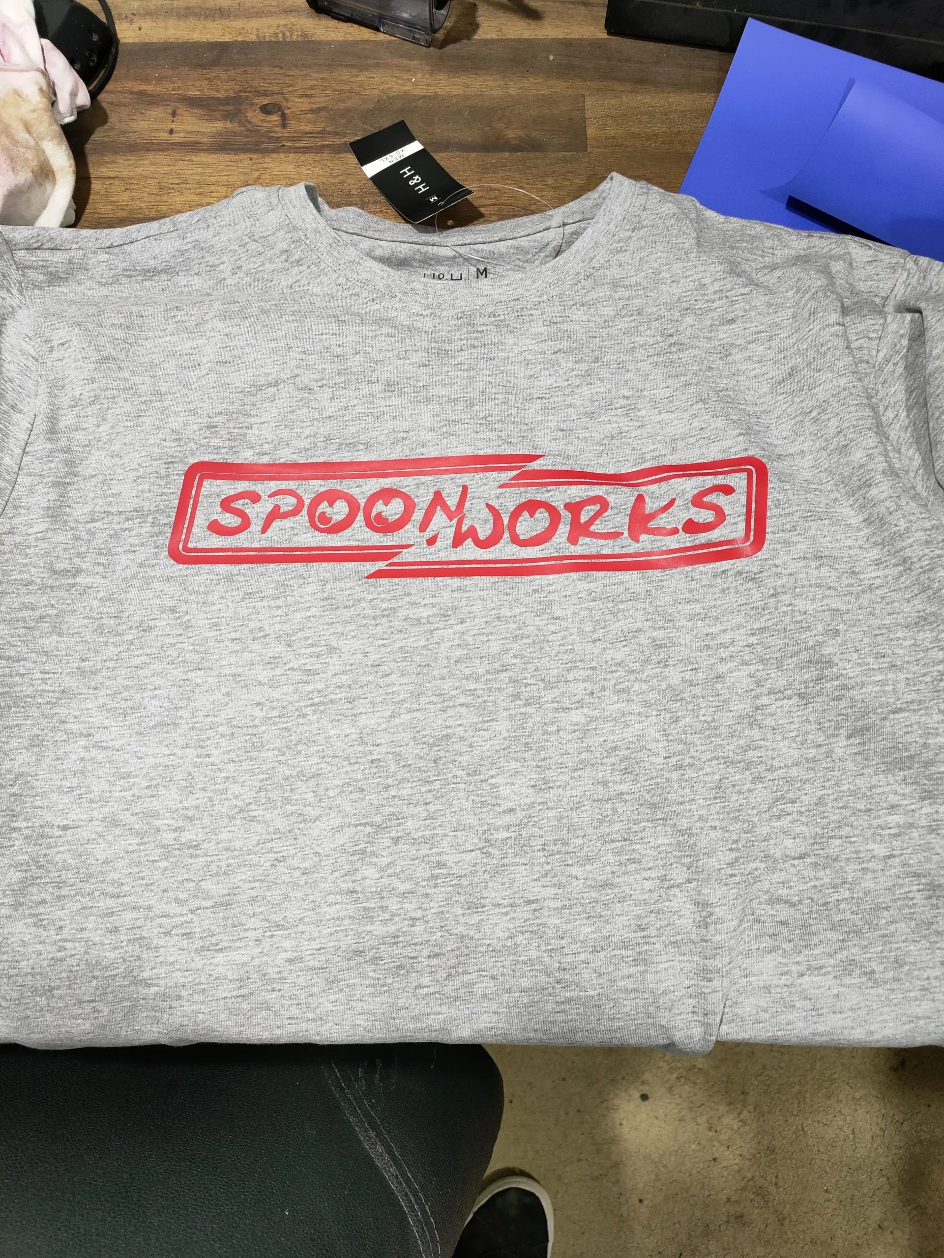 Spoonworks BMX Split Plate T-Shirt (Red Design)