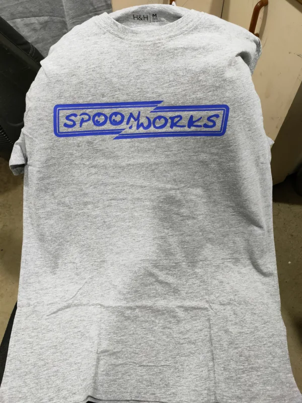 Spoonworks Split Plate T-Shirt (Blue Design) 1