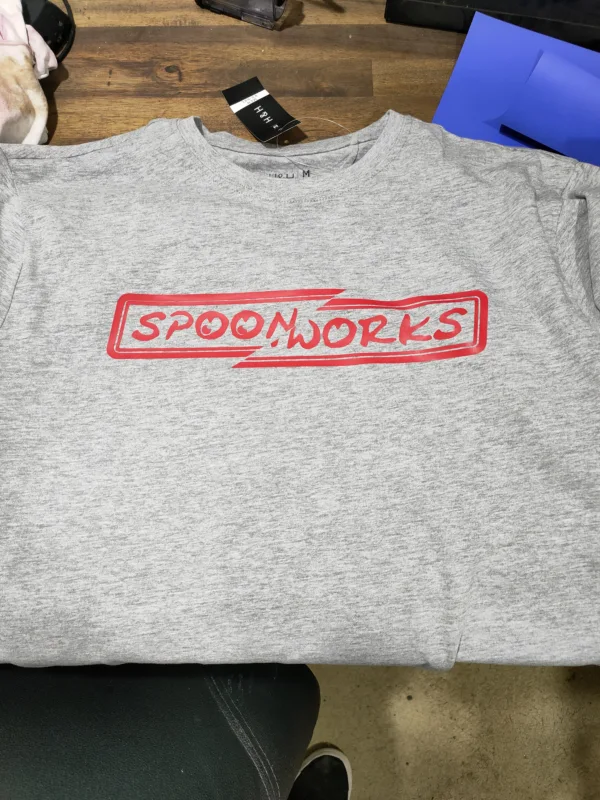 Spoonworks Split Plate T-Shirt (Red Design) 1