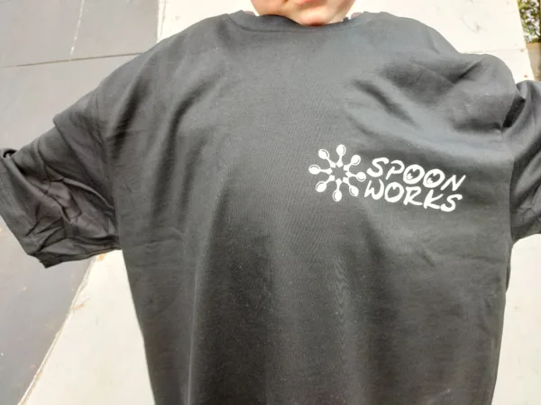 Spoonworks Base Line T-Shirts (Black - Small Logo) 1