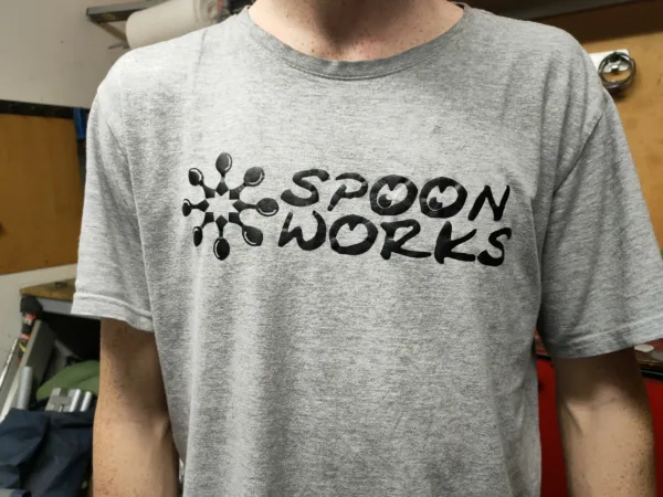 Spoonworks Base Line T-Shirts (Gray - Large Logo) 1